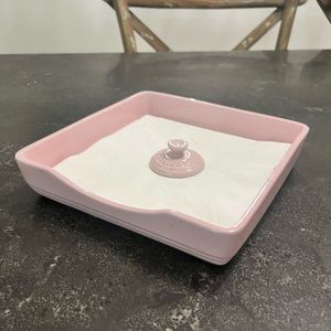 Le Creuset Chiffon Pink Hibiscus Napkin Holder